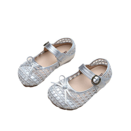 Girls' Small Leather Shoes 2025 Summer New Bow Non-Slip Princess Shoes Korean Style Baby Girl Fashion Versatile Baby Shoes