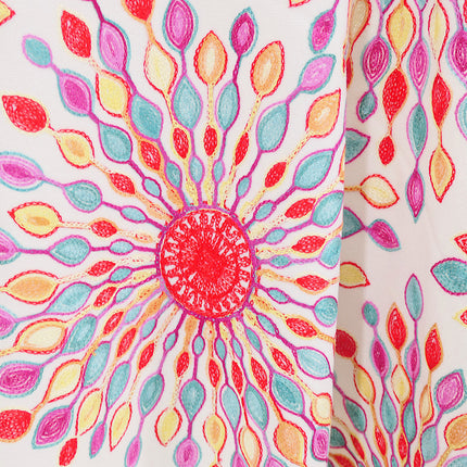 Foreign Trade Imitation Cashmere Sunflower Sunflower Embroidered Flower Scarf Shawl Holiday Ethnic Style Travel Cloak 350g