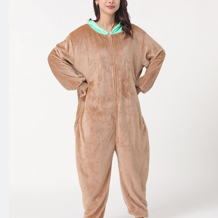 New Comfortable Cartoon Couple's Romper Children's Animal suit for Home and Outer Wear