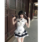 Top + skirt + apron / M