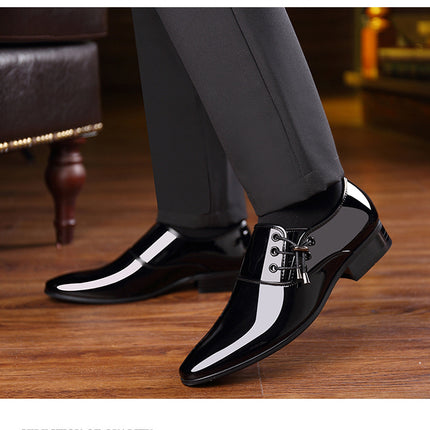 Factory Supply Business Formal Wear Glossy High-End Casual Trendy Summer Hollow Sandals Versatile Men's Shoes