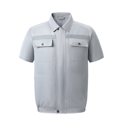 Summer Cooling Air-Conditioned Clothing, Short-Sleeved Loose-Fitting Clothing with Fans, Outdoor Work Clothes, Labor Protection Electrician Clothing, Work Clothes