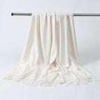 Milky white / Aa wool 330g (200*70cm)