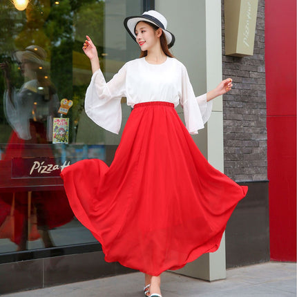 European and American Printed Skirt for Women Amazon 2025 Summer New Casual Seaside Vacation Long Skirt Skirt