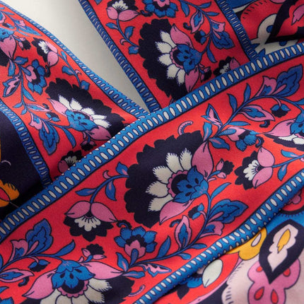 2025 new European and American sexy backless deep printed one-piece swimsuit Amazon foreign trade explosions