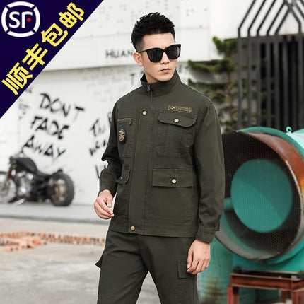 Work Clothes Men's Suit Welding Welder Outdoor Tooling Anti-scald Labor Protection Construction Site Tooling Clothing Shunfeng Keding Tooling