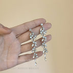 Silver ear clip style