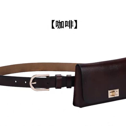 2024 New Ladies Belt Wholesale Cowhide Belt Genuine Leather Waist Bag All-match Decorative Skirt Trouser Belt Women