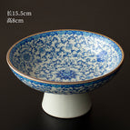 Standard / Blue and white huang ru lotus fruit plate