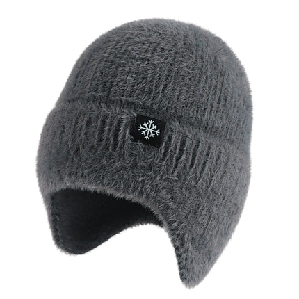 Baotou Cold Hat, Comfortable Hat for Men and Women, Autumn and Winter Ear Protection, Warm Woolen Hat, High Elastic Cold-Proof Cotton Hat, Cross-Border Foreign Trade