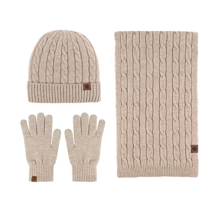 Men's and women's cycling winter warm touch screen windproof cold thickened fleece-lined wool autumn and winter Korean gloves wholesale custom