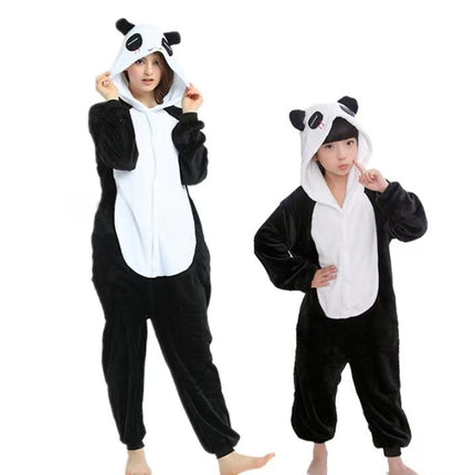 Mixed Batch Adult Children's Autumn and Winter Siaman Pajamas Tianma Unicorn Cartoon Cute Siaman Outer Wear Home Clothes