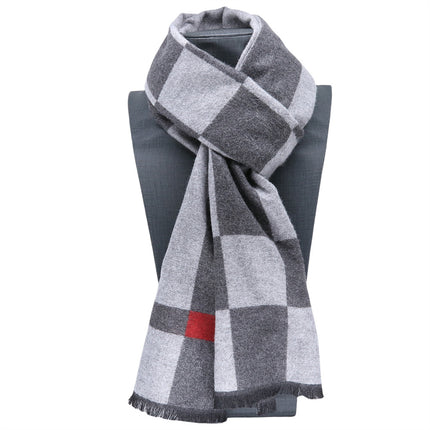 2025 New Autumn and Winter Scarf Fashionable Men's Warm and Cold-Proof Versatile Scarf Business Style Casual Windbreaker Scarf