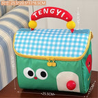 3 # Green-cute house cosmetic bag