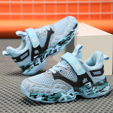 Boys' Single Mesh Sports Shoes, Teenagers, Boys, Junior High School Students, Children's Summer New Hollow Sandals