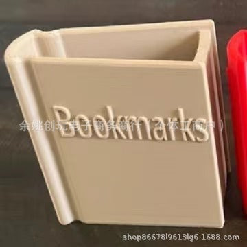 Cross-Border New Product Book Shaped Bookmark Holder 3D Printed Mini Bookshelf Bookmark Holder