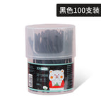 Ear spoon cotton swab black