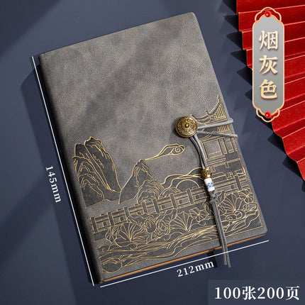 High color value national fashion A5 notebook to send customers business notebook gift box suit bronzing process can be customized