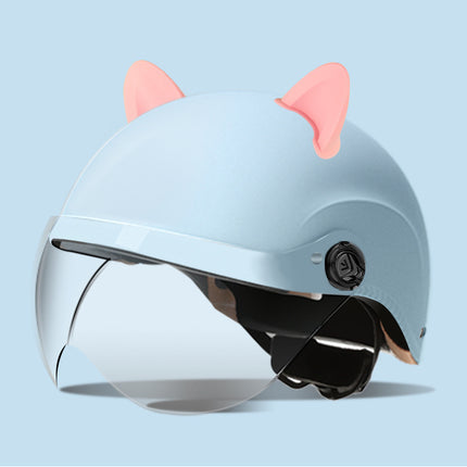 3C certification electric car helmet unisex windproof half helmet summer sun protection portable battery car safety helmet