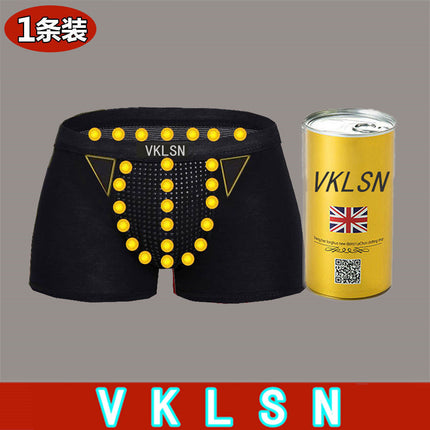 Factory Direct Supply Milk Silk Magnet Health Care Underwear Men's Boxer Shorts Head Quick Hand Shake Sound Hot Selling British Sweatpants