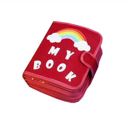 Felt Book Children's Educational Early Education Rainbow Felt Book Life Cognition Busy Board Children Felt Book