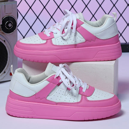 Korean-style Trendy Thick-soled Skate Shoes for Couple Casual sneaker Fashion All-match Outdoor Fashionable Soft-soled Comfortable School Shoes