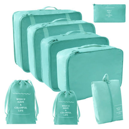 Factory direct travel portable waterproof and dustproof storage bag seven-piece clothing packaging multi-grid finishing bag large capacity