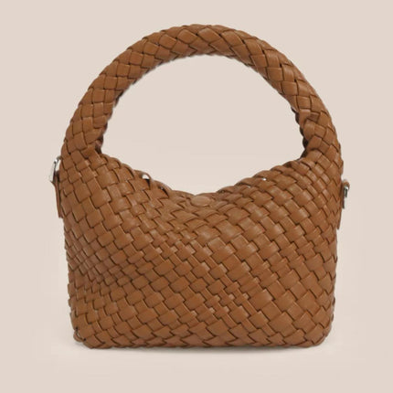 High Texture Handmade Woven Bag Women's Portable Lunch Box Bag 2022 New Niche Design Underarm Bag Shoulder Crossbody Bag
