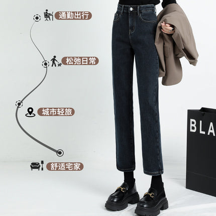 Women's Cropped Cigarette Pants 2026 New Autumn High-Waisted Slim-Fit Stretchy Skin-Friendly Comfortable Baguette Narrow Straight-Leg Pants