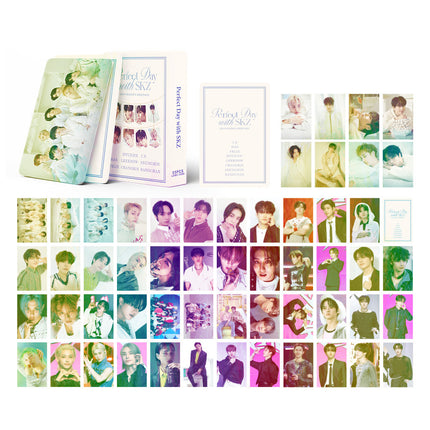 Korean Star 55 Boxed Small Cards Stray (g) I-Dle Ive Ateez Collection Lomo Cards Cross-Border