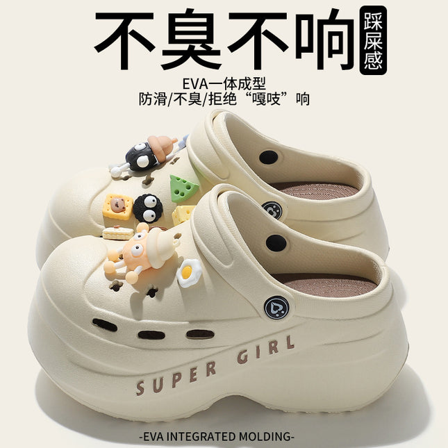 Women's Summer 2025 New Style Slippers for Home Indoor Bathroom Anti-Slip and Deodorant Thick-Soled Eva Slippers for Outdoor Wear