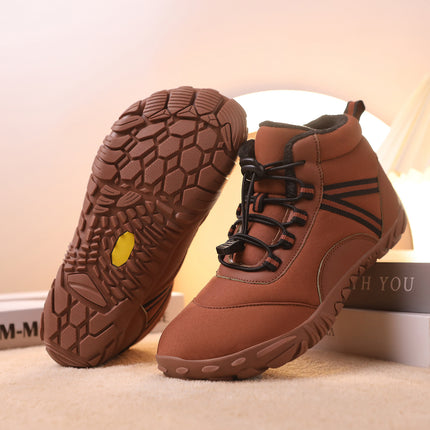 Five-Finger Cotton Shoes, Cold-Proof and Fleece-Lined Snow Boots, Outdoor Cycling Snow Boots, Winter Cotton Shoes, Waterproof Cotton Shoes, Mountaineering Cotton Shoes
