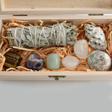 Natural Crystal White Sage Crystal Stone suit Ornaments Aromatherapy Home Office Ornaments