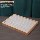 Bamboo Ice Flower velvet round bar ring plate