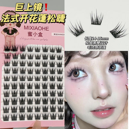 Honey Small Box French Flowering Fluffy Eyelashes Natural Exquisite Mirror-free Curling Simulation Pure Desire Daily False Eyelashes