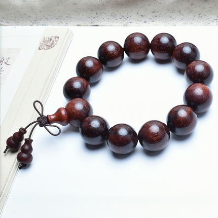 Venus Old Material Zambia Lobular Red Sandalwood Handheld Chain High Oil Mimi Buddha Bead String New Chinese Style Ornament for Men and Women