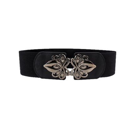 New Fashion Sale Women's Elastic Waistband Fashion Elastic Wide Waistband Casual with Skirt Decoration Wide