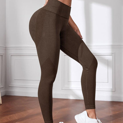 In-Stock Cross-Border Seamless Pilates Fitness Pants High-Waisted Butt-Lifting Quick-Drying Yoga Pants Women's Leggings Sports Fitness Pants