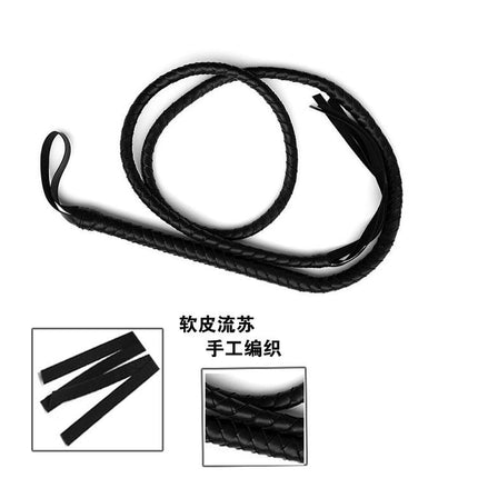 Manufacturer Wholesale Adult Sex Toys Long Snake Whip Horse Whip Leather Whip Whip Pointer Male and Female Utensils