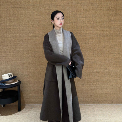 Dtwo Autumn and Winter New Product Original Design Thirteen Lines Wholesale Niche Elegant Woolen Jacket Outwear 5313352
