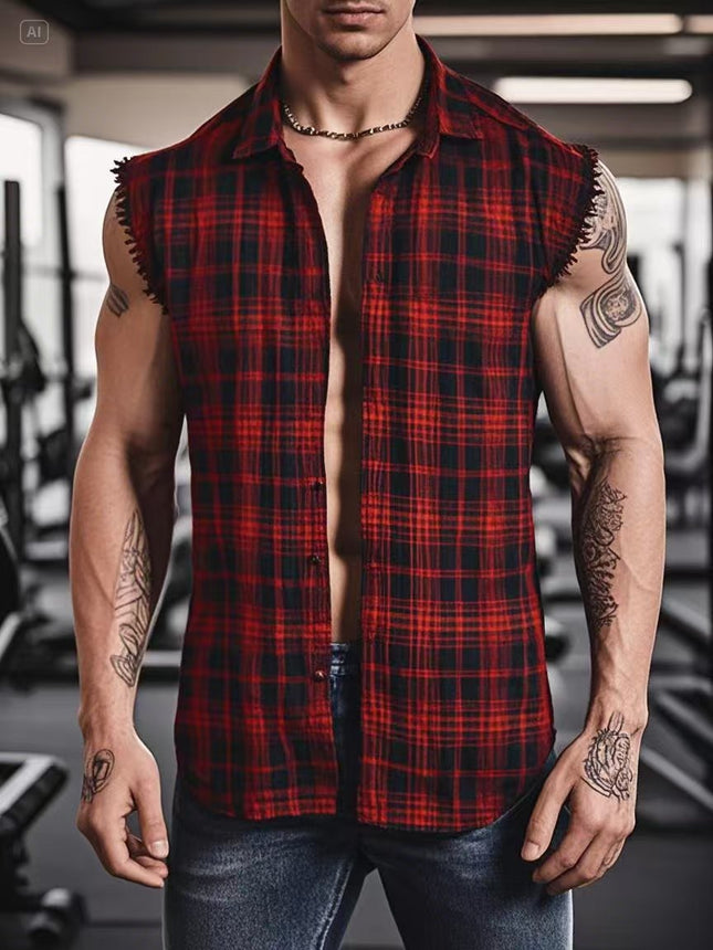 Summer New Increase Lengthening European and American Foreign Trade Men's Personality Men's Shirt Tough Man Style Foreigner Clothes Cross Border