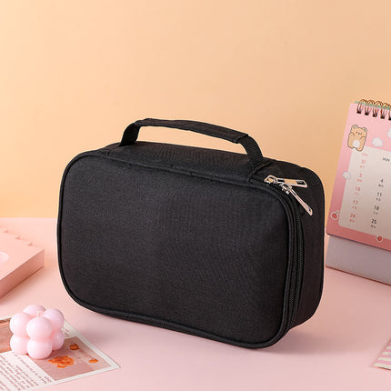 Cross-Border Satchel Large-Capacity 72-Hole Multi-Functional Student Art Student Color Lead Brush Pencil Stationery Storage Bag