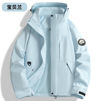 New Hot-Selling Single-Layer Jacket for Men and Women, 2025 New High-Quality Warm Outdoor Waterproof and Windproof Hooded Jacket