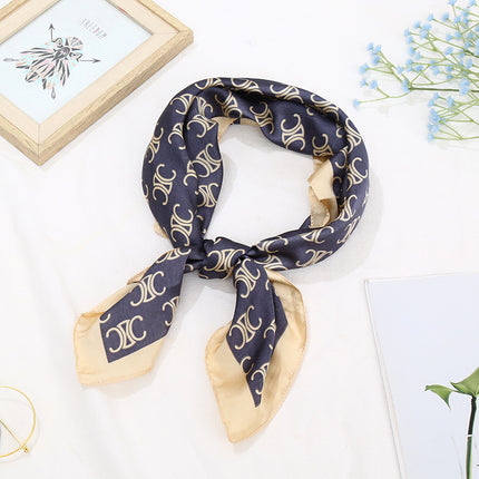 70 Silk Scarf Square Scarf High-end Korean Style Fashion All-match Professional Silk Small Scarf Retro Printed Silk Scarf for Women
