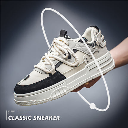 Four Seasons Shoes Autumn New Fashion Youth Trendy Student Board Shoes Breathable Casual Trendy All-match Men's Board Shoes in stock