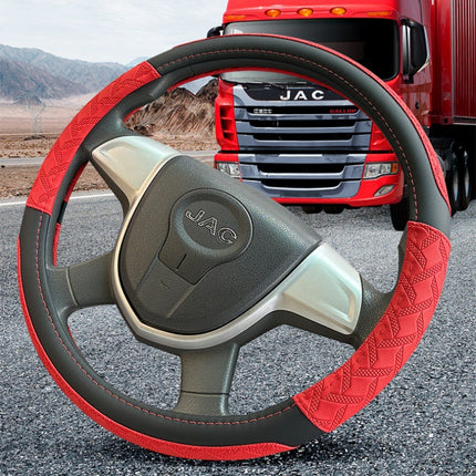 Large and Small Trucks, Buses, Heavy Trucks, Light Trucks, Steering Wheel Covers, Leather, Non-Slip and Wear-Resistant 38-40-42-45-47cm