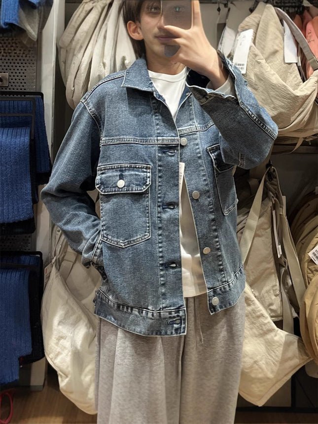 2025 Spring New Men's and Women's Denim Jackets/Washed Products Casual Jackets Couple Jackets 475034