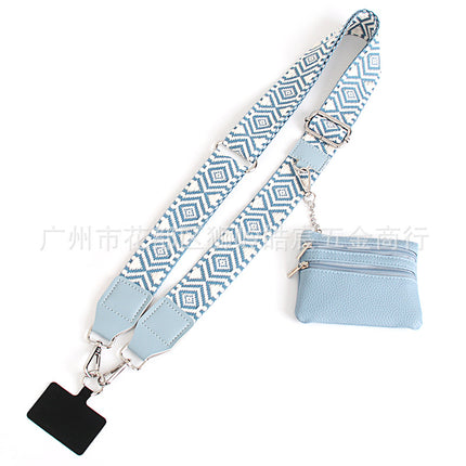 Amazon's Best-Selling Mobile Phone Cross-Body Shoulder Strap Coin Purse Hand-Held Detachable Mobile Phone Gasket Wide Shoulder Strap Mobile Phone Lanyard