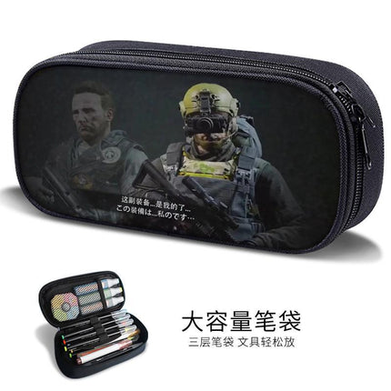 Chicken Pen Bag for Boys Peace Elite Expression Pack Stationery Box for Primary School Boys, Junior High School Students, Kindergarten Kidsren's Pen Box
