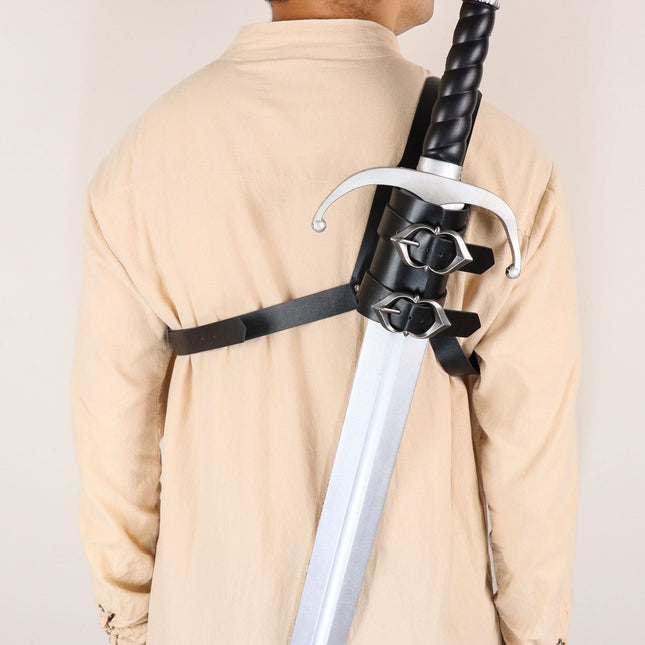 TEMU Cross-border Medieval Back Single Sword Set Nordic Viking Style Vintage COSPLAY Props Amazon